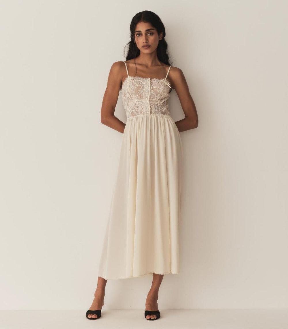 DÔEN Dresses | Corinne Dress Mother Of Pearl - Women
