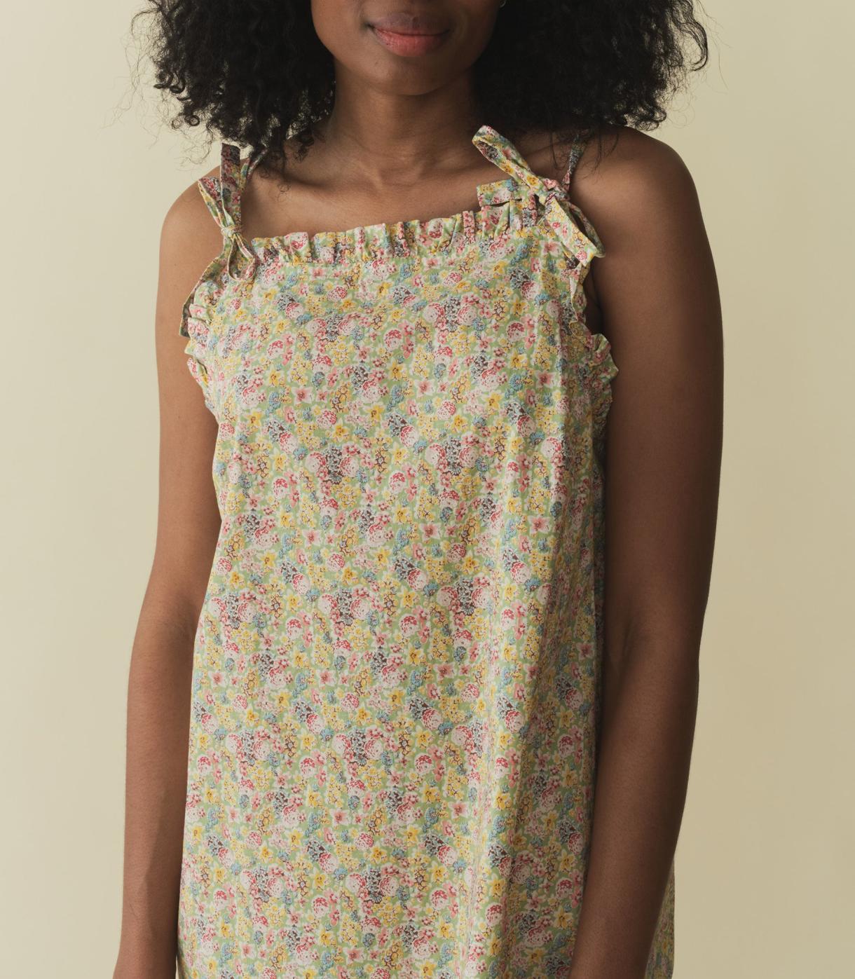 DÔEN Dresses | Dee Dress Chrysanthemum Sky Floral - Women