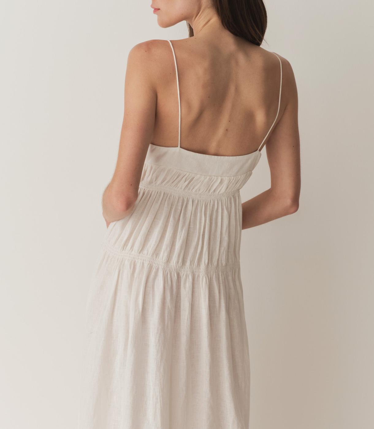 DÔEN Dresses | Irina Linen Dress Salt - Women