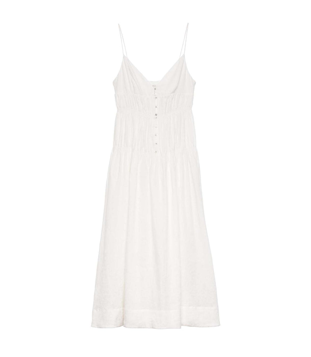 DÔEN Dresses | Irina Linen Dress Salt - Women