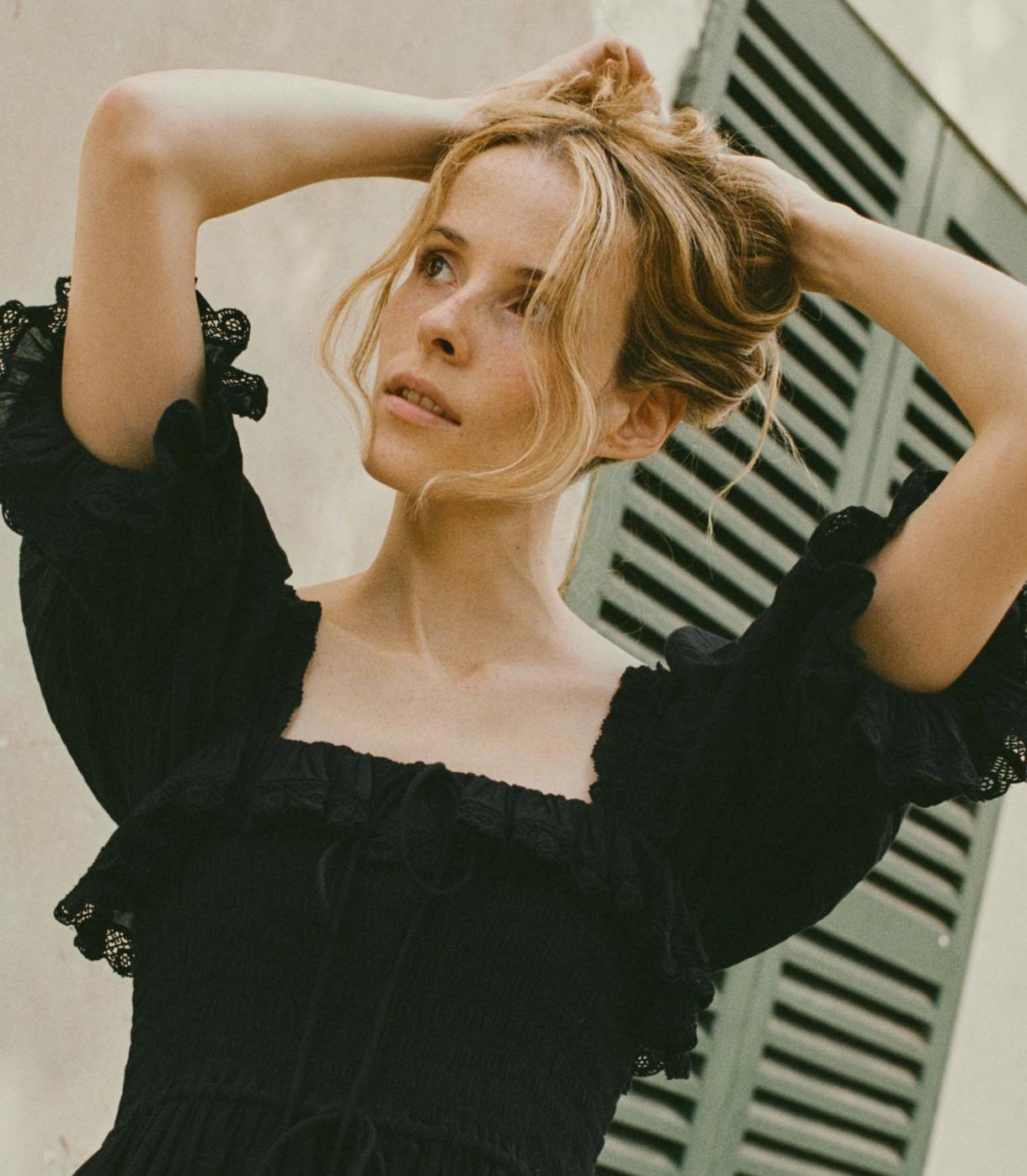 DÔEN Dresses | Izabal Dress Navy - Women