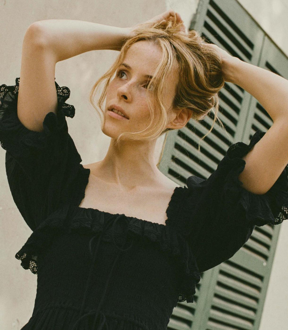 DÔEN Dresses | Izabal Dress Navy - Women