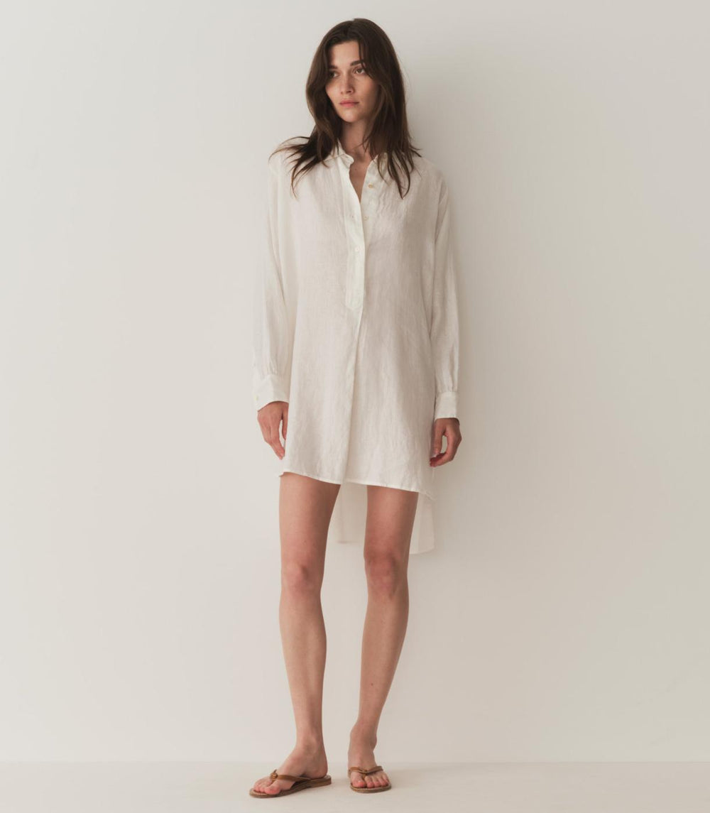 DÔEN Dresses | Jora Linen Dress Salt - Women