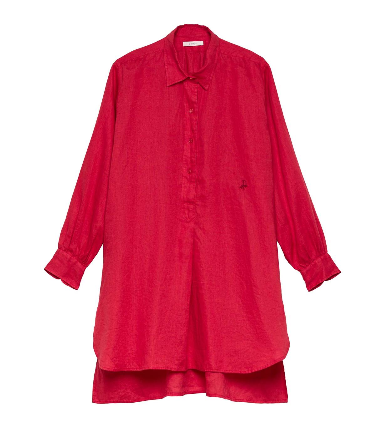 DÔEN Dresses | Jora Linen Dress Scarlet - Women