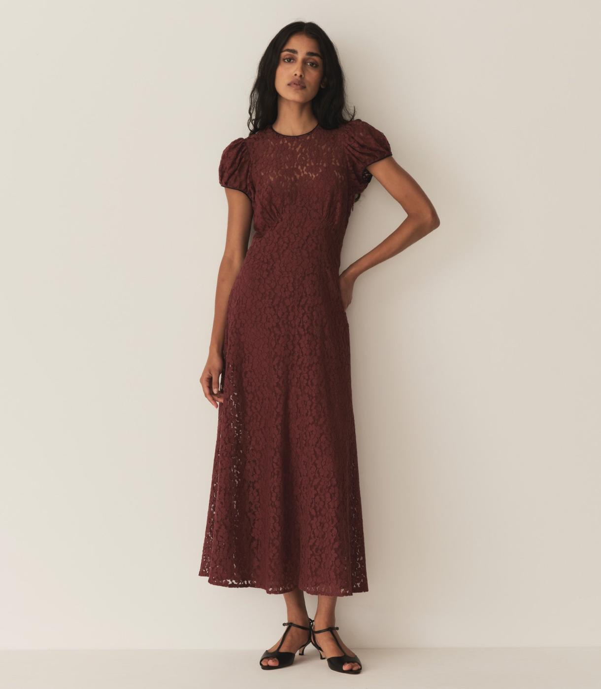 DÔEN Dresses | Katarina Dress Black Cherry - Women