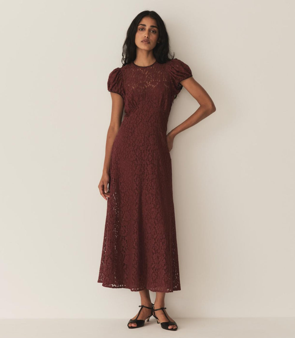 DÔEN Dresses | Katarina Dress Black Cherry - Women