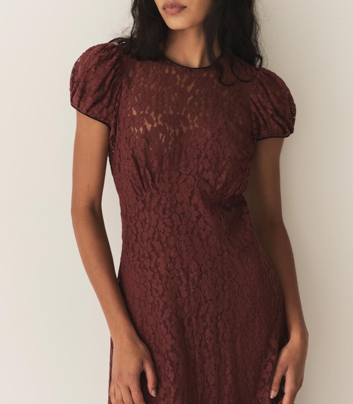 DÔEN Dresses | Katarina Dress Black Cherry - Women