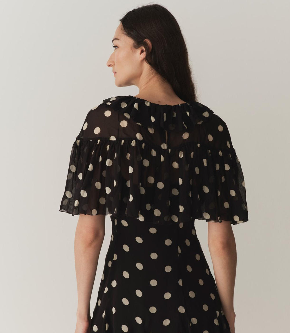 DÔEN Dresses | Kaylin Dress Noir Solstice Sky Dot - Women