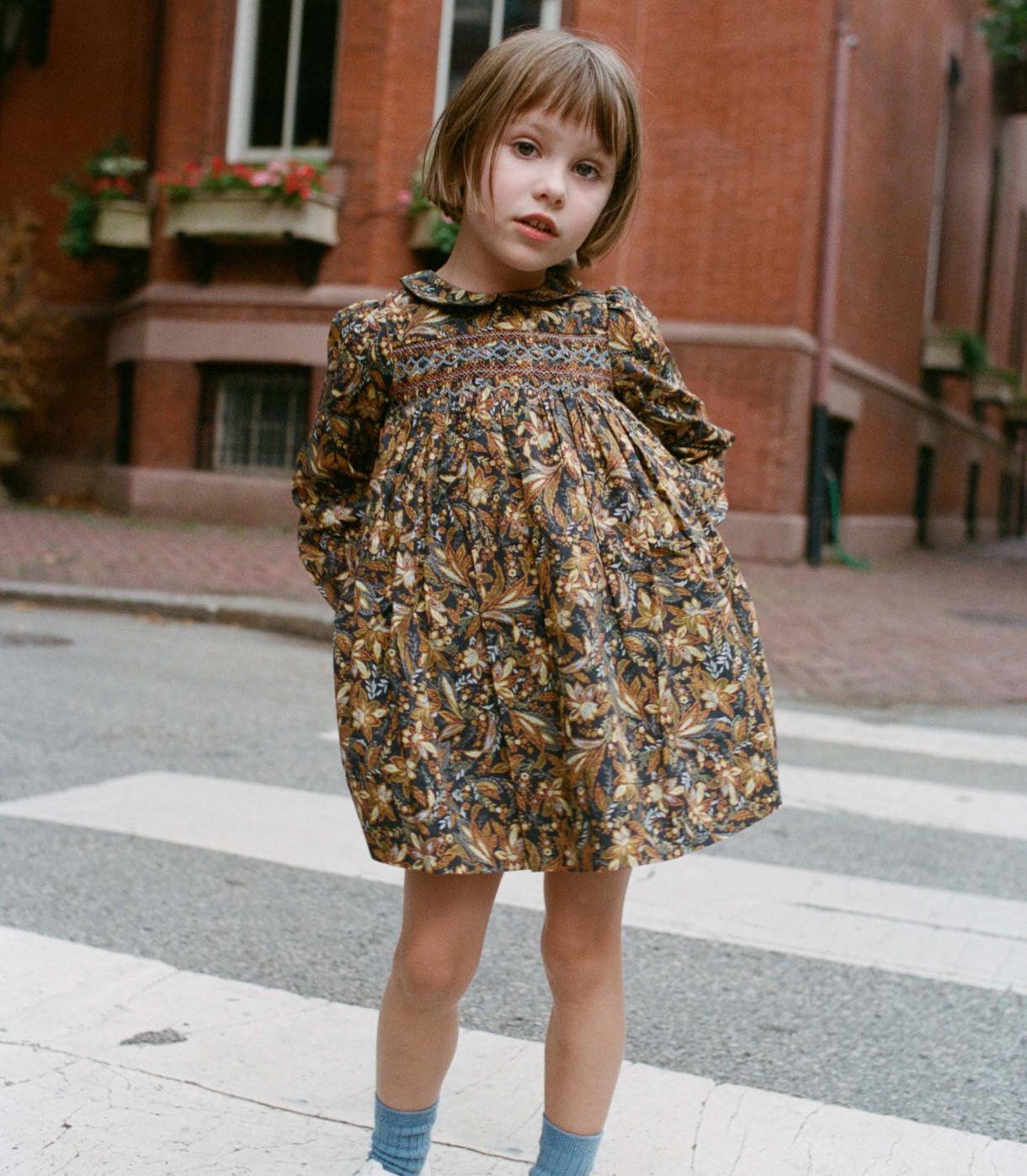 DÔEN Dresses | Letty Dress Noir Narcissus Floral - Women