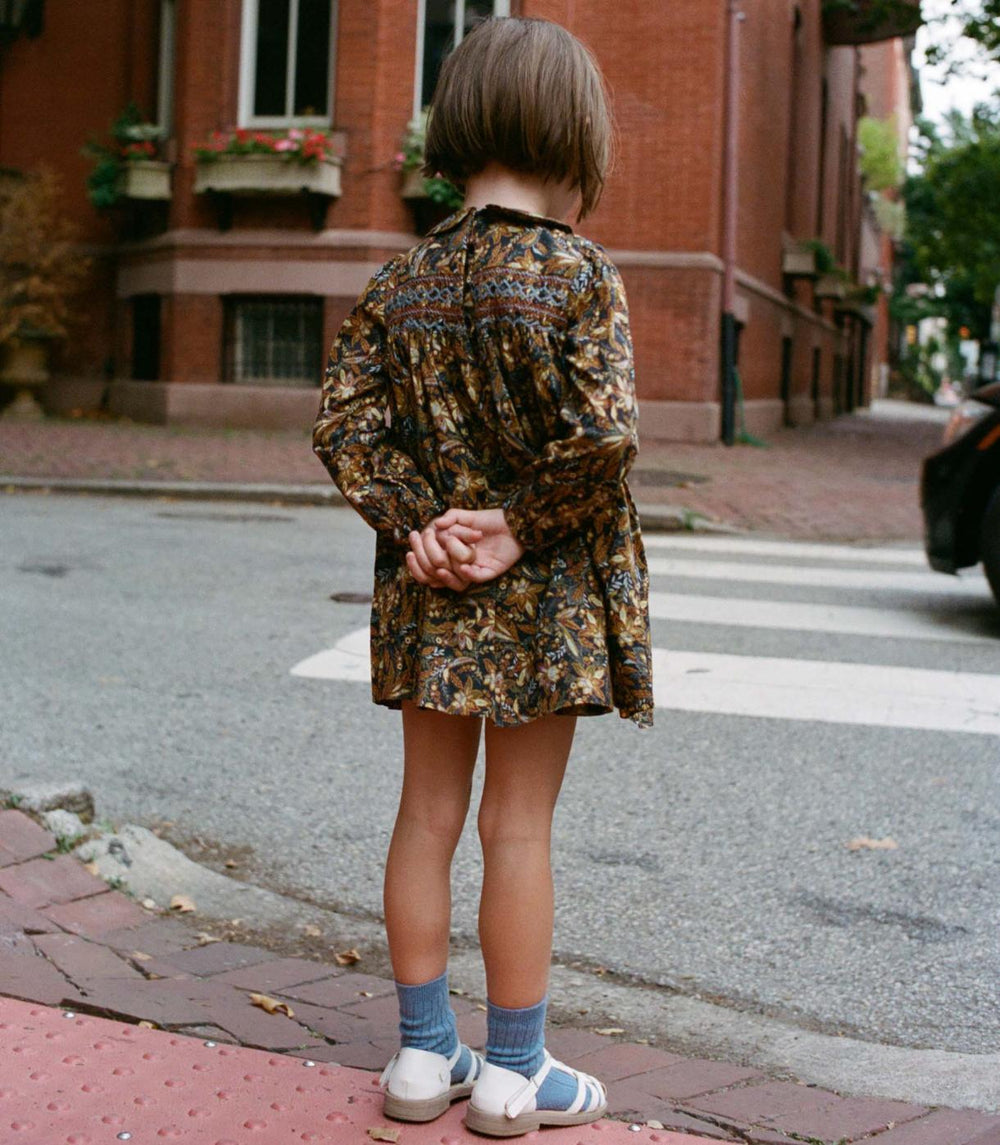 DÔEN Dresses | Letty Dress Noir Narcissus Floral - Women