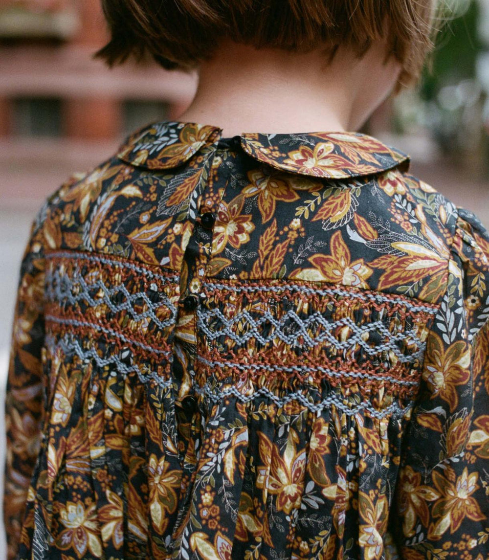 DÔEN Dresses | Letty Dress Noir Narcissus Floral - Women