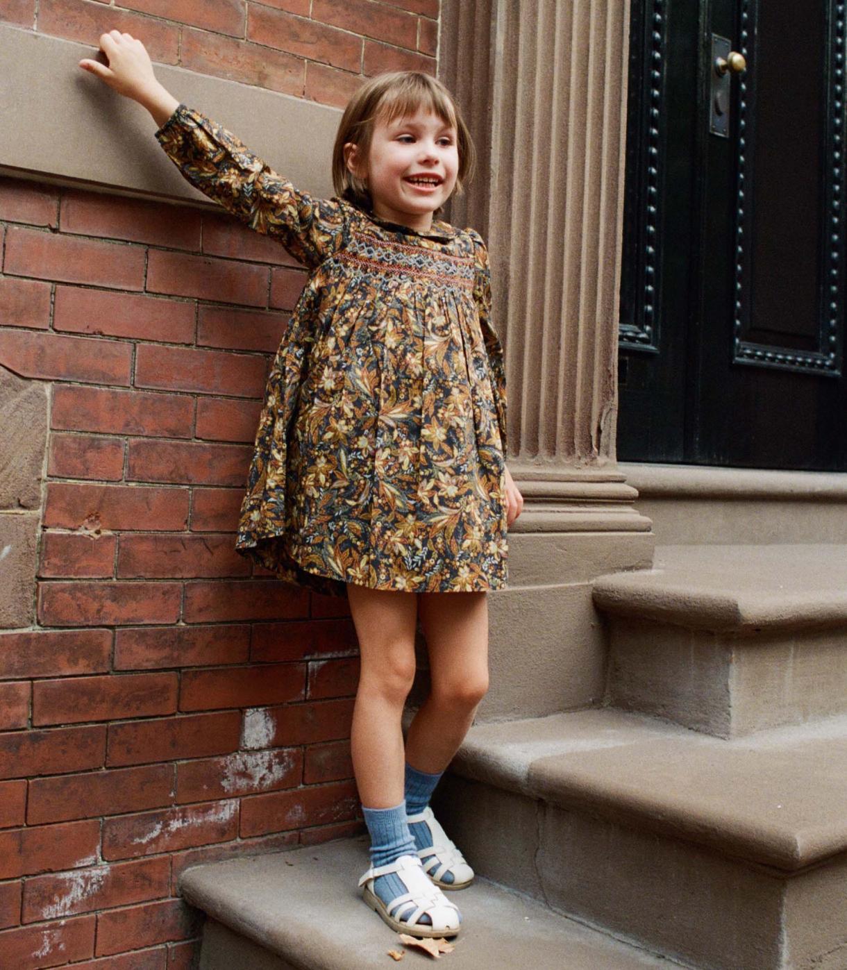 DÔEN Dresses | Letty Dress Noir Narcissus Floral - Women