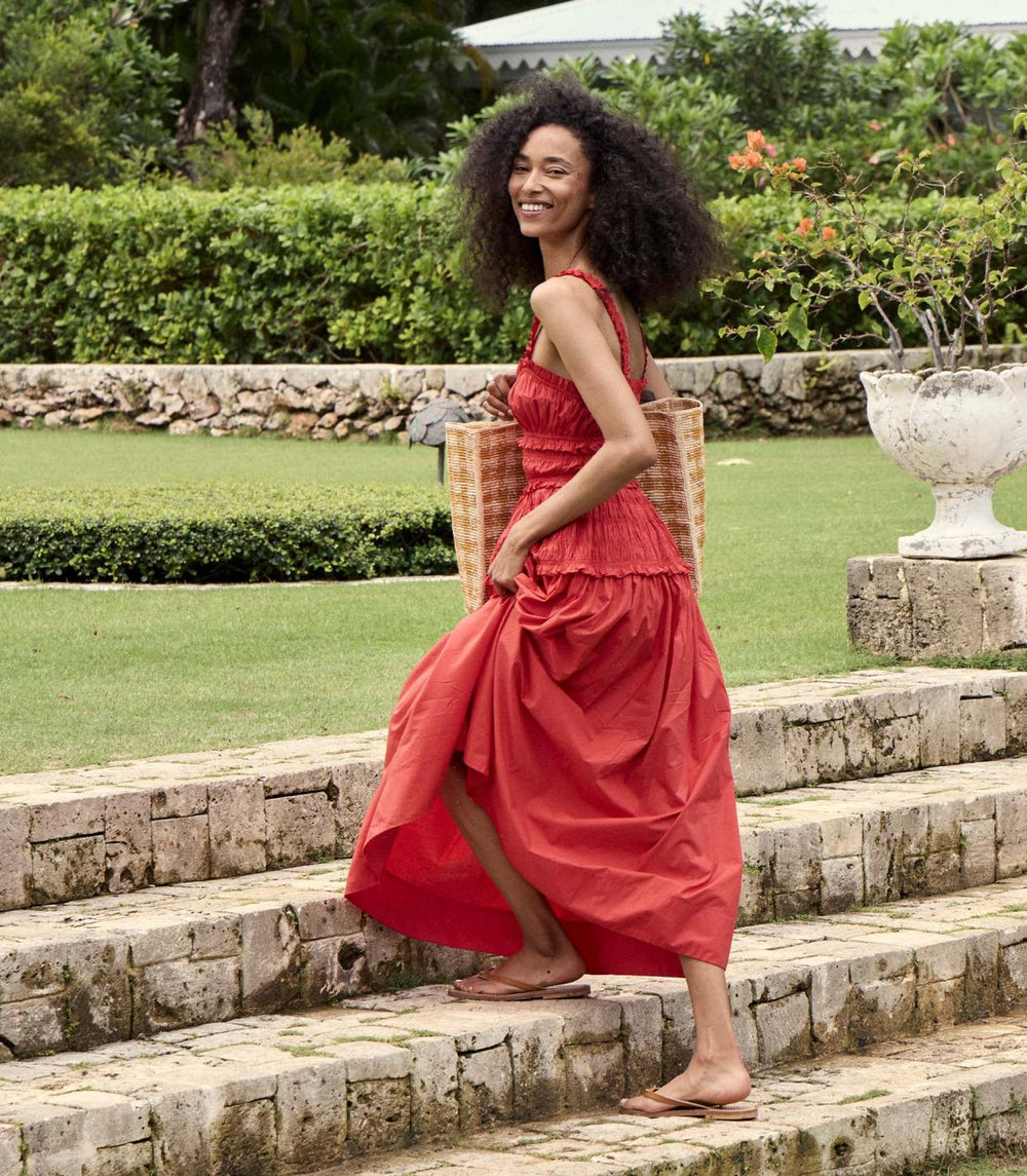 DÔEN Dresses | Marianne Dress Scarlet - Women