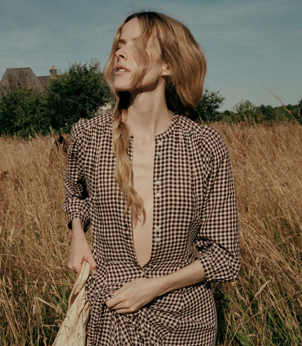 DÔEN Dresses | Marielle Dress Delphine Plaid - Women