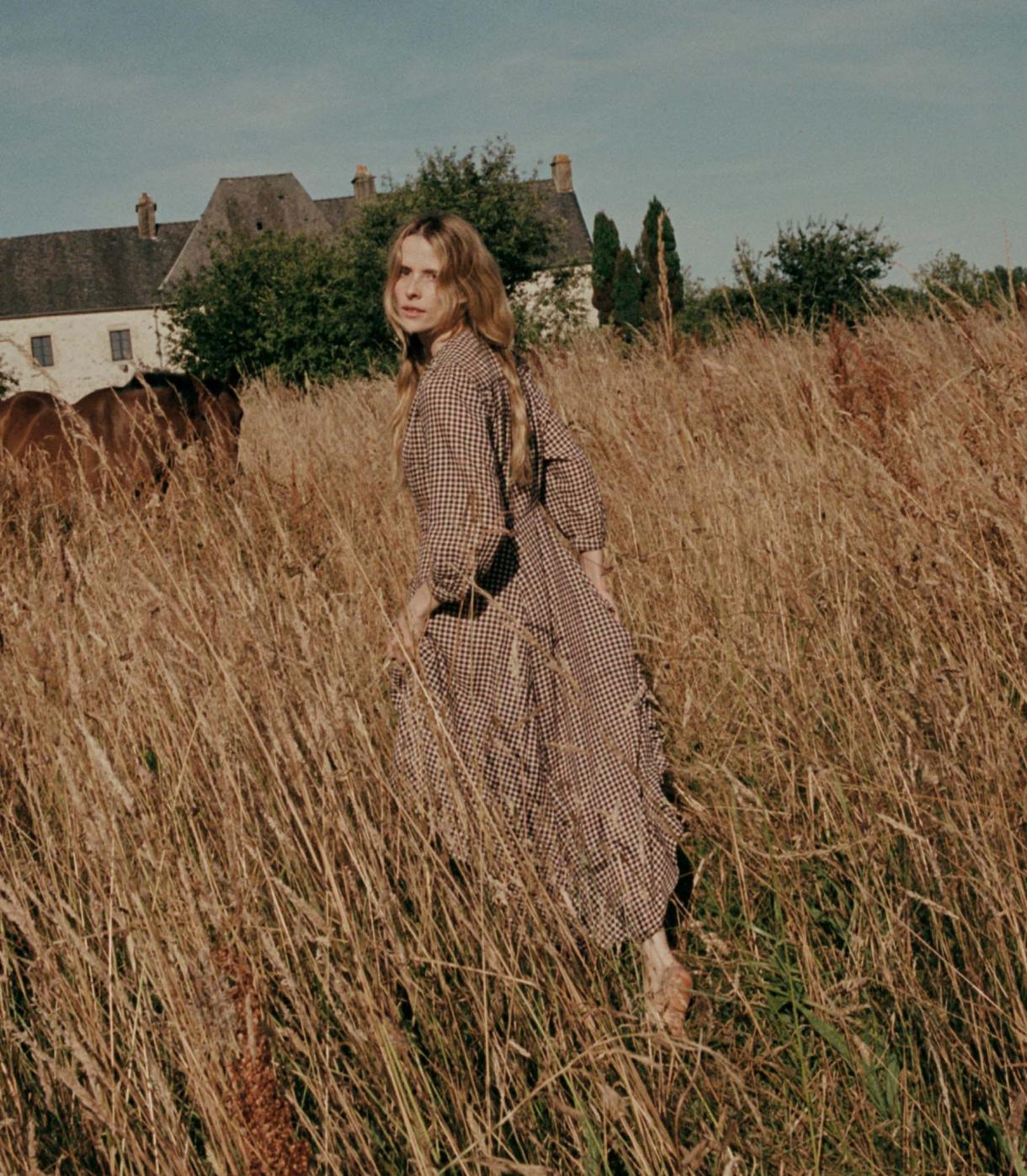 DÔEN Dresses | Marielle Dress Delphine Plaid - Women