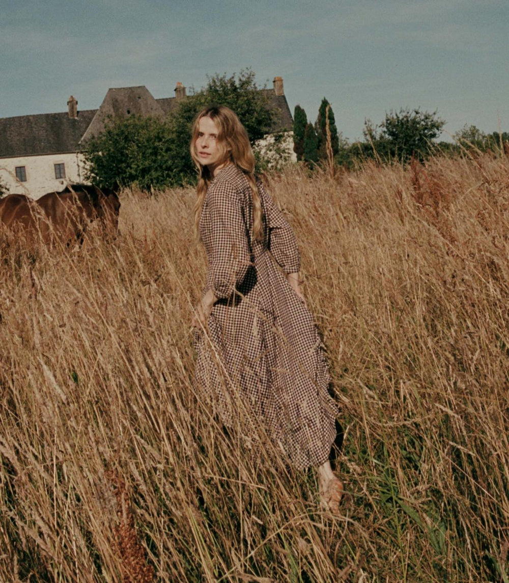 DÔEN Dresses | Marielle Dress Delphine Plaid - Women