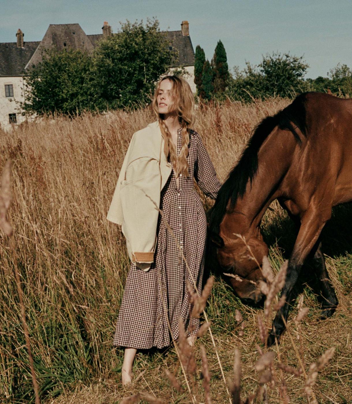 DÔEN Dresses | Marielle Dress Delphine Plaid - Women