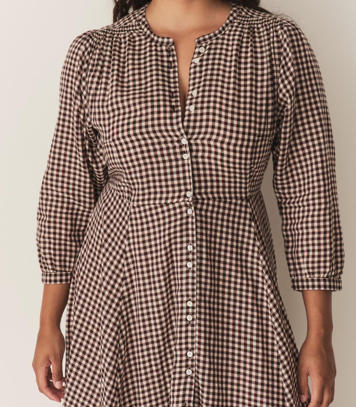 DÔEN Dresses | Marielle Dress Delphine Plaid - Women