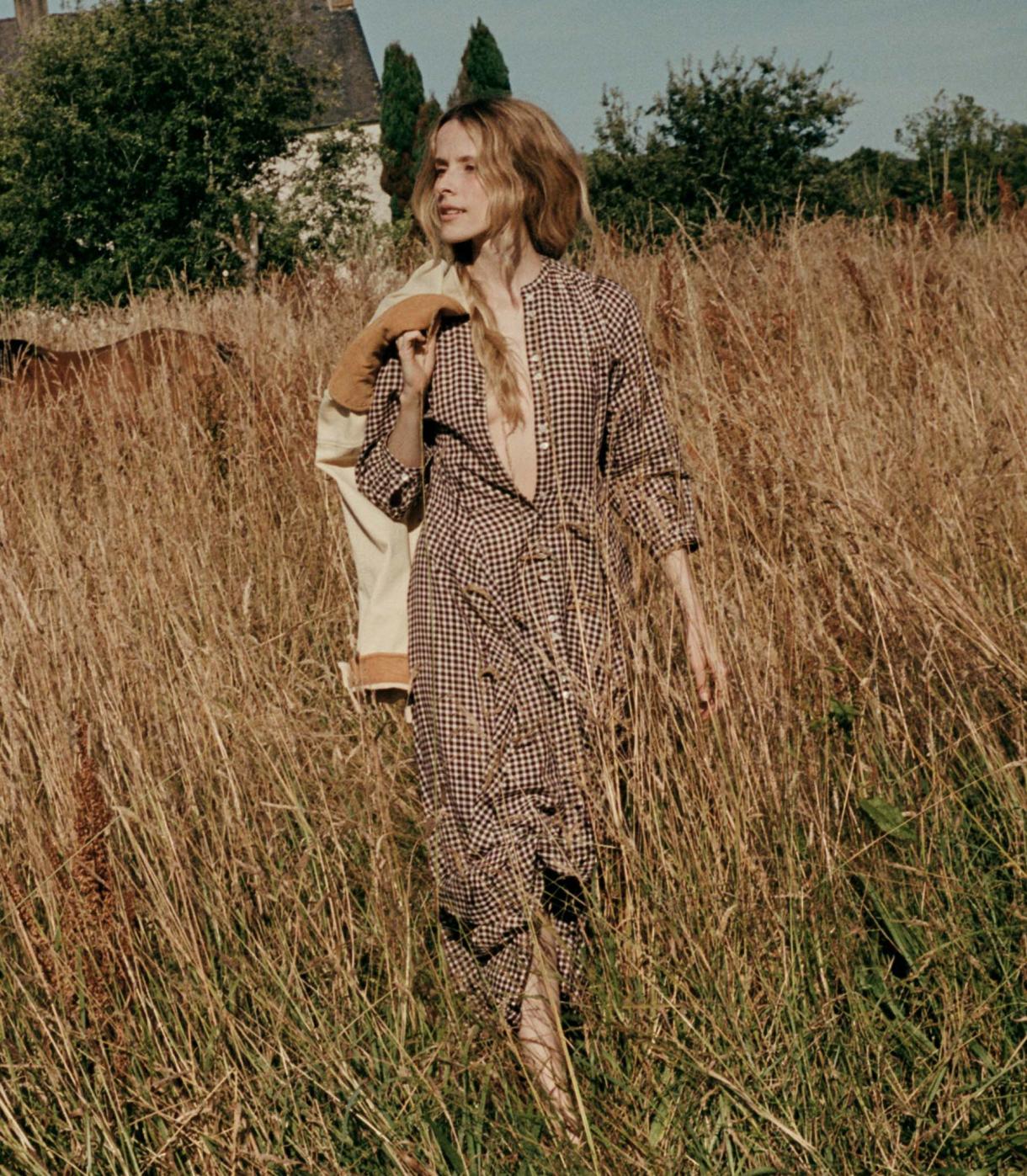 DÔEN Dresses | Marielle Dress Delphine Plaid - Women