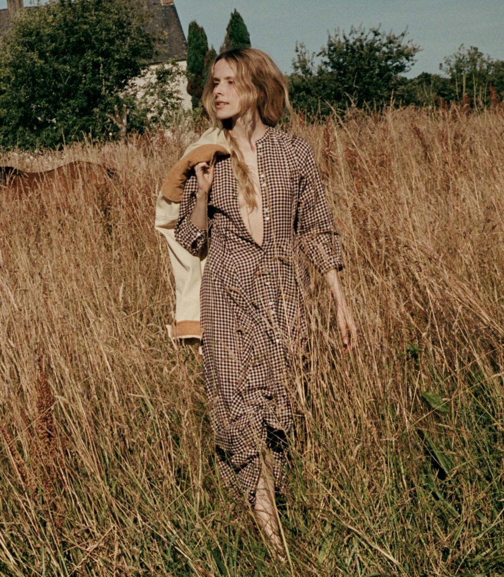 DÔEN Dresses | Marielle Dress Delphine Plaid - Women