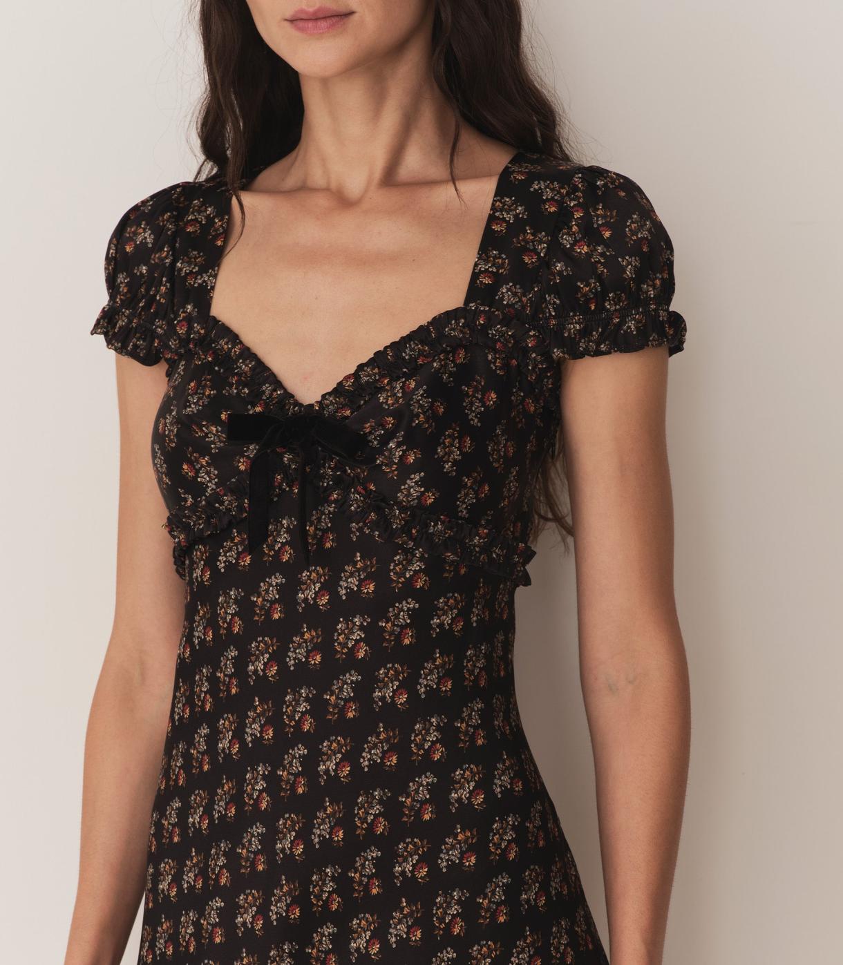 DÔEN Dresses | Marybell Dress Delphinium Floral - Women