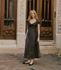 DÔEN Dresses | Marybell Dress Delphinium Floral - Women