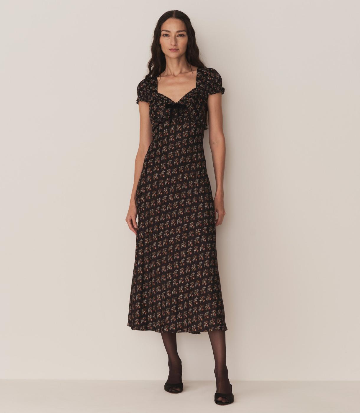 DÔEN Dresses | Marybell Dress Delphinium Floral - Women