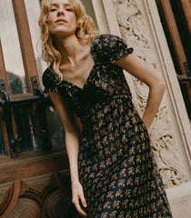 DÔEN Dresses | Marybell Dress Delphinium Floral - Women