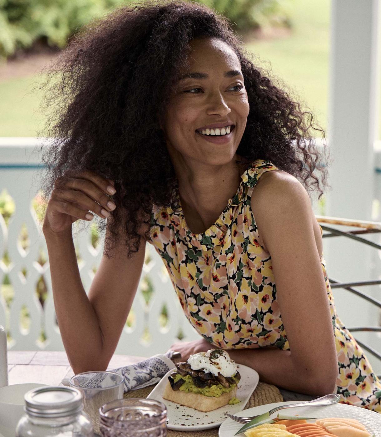 DÔEN Dresses | Messina Dress Anemone Garden - Women