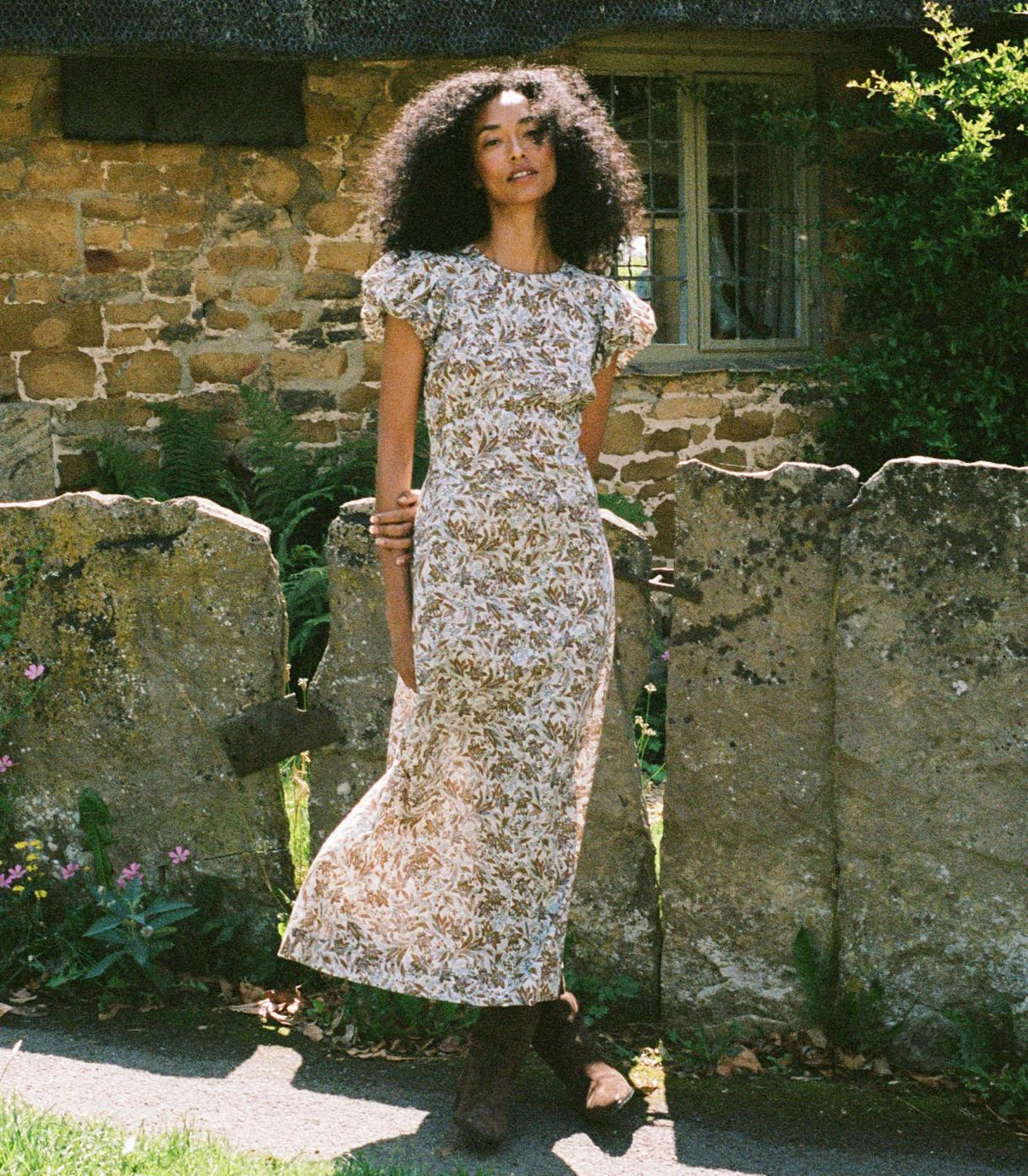 DÔEN Dresses | Rhodia Dress Blanc Narcissus Floral - Women