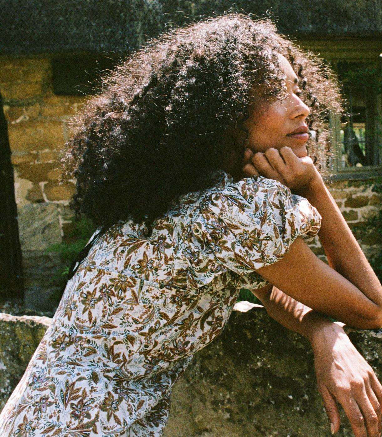 DÔEN Dresses | Rhodia Dress Blanc Narcissus Floral - Women