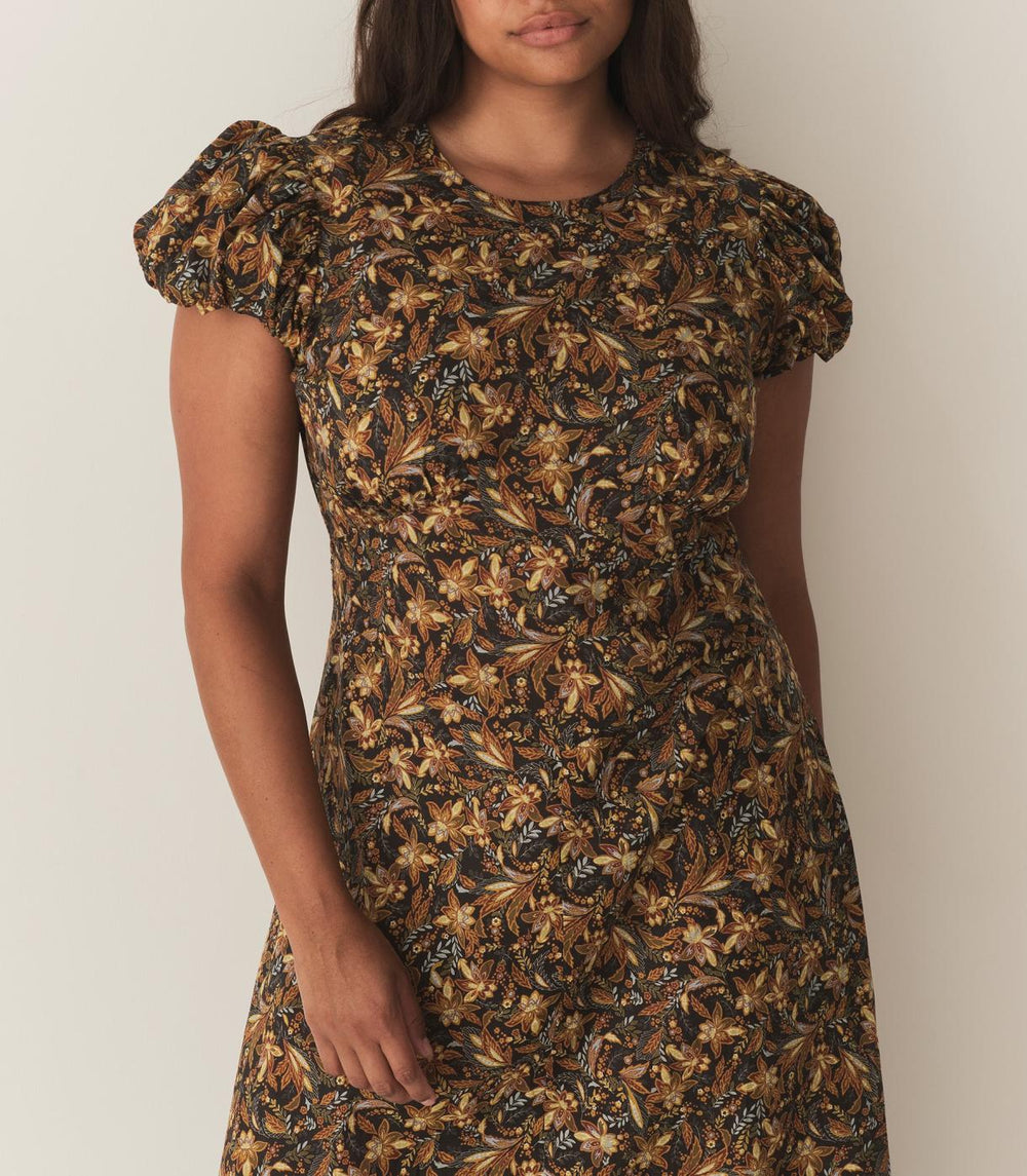DÔEN Dresses | Rhodia Dress Noir Narcissus Floral - Women