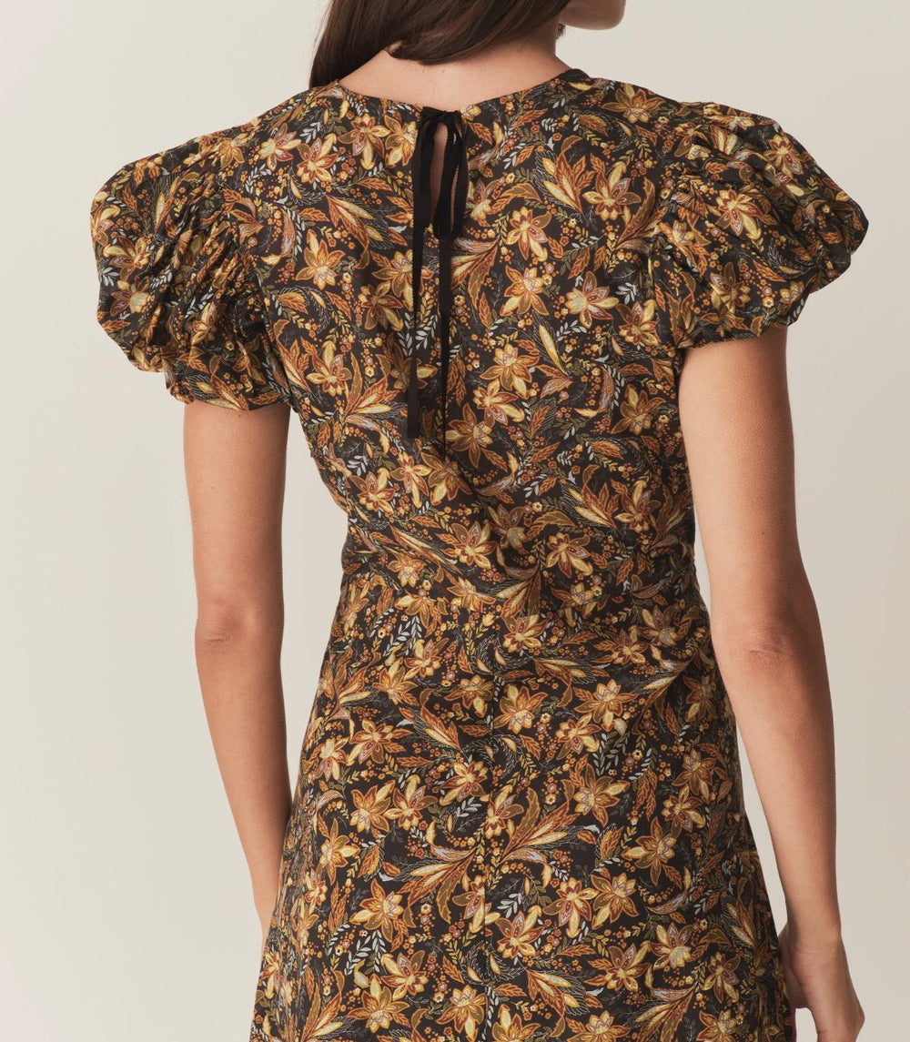 DÔEN Dresses | Rhodia Dress Noir Narcissus Floral - Women