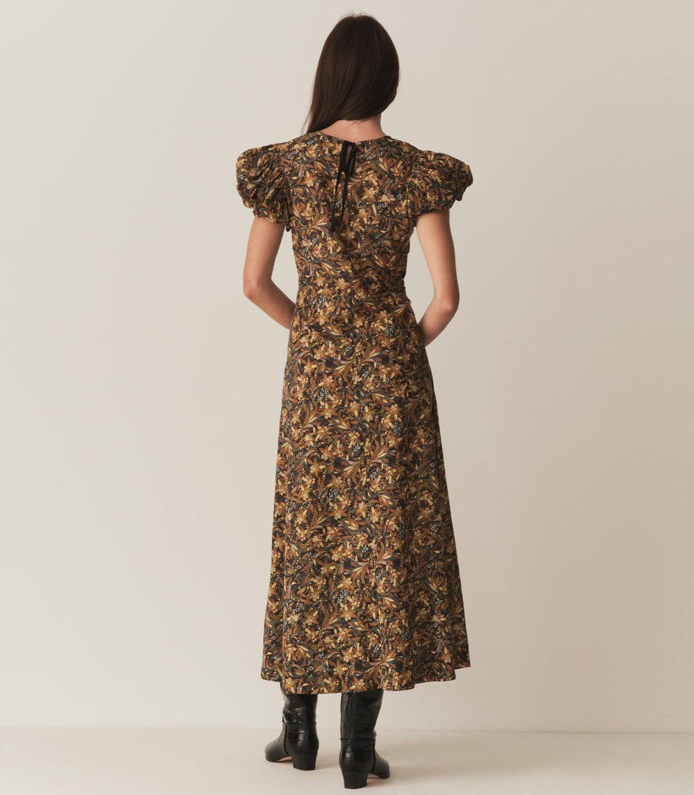 DÔEN Dresses | Rhodia Dress Noir Narcissus Floral - Women
