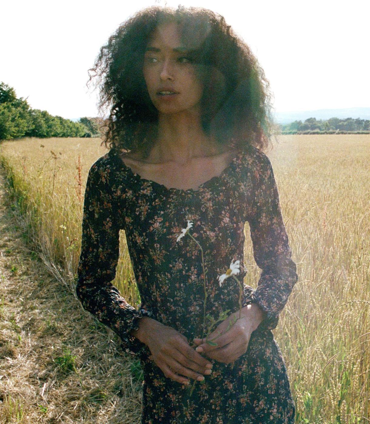 DÔEN Dresses | Roselia Dress Foxglove Floral - Women