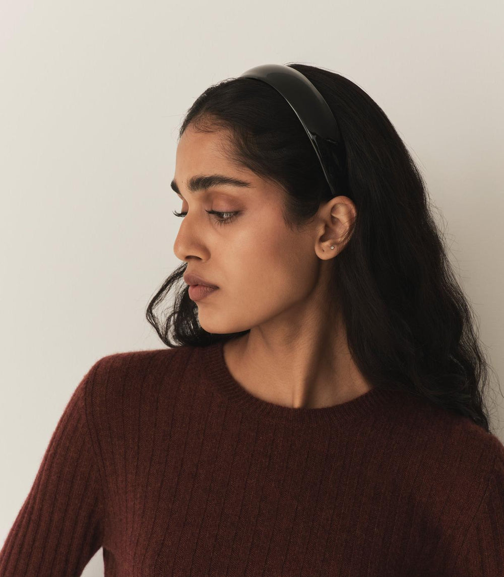 DÔEN Hair Accessories | Jeanie Headband Black Patent - Women