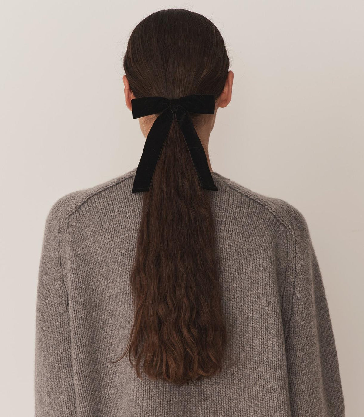 DÔEN Hair Accessories | Lala Bow Barette Black Velvet - Women