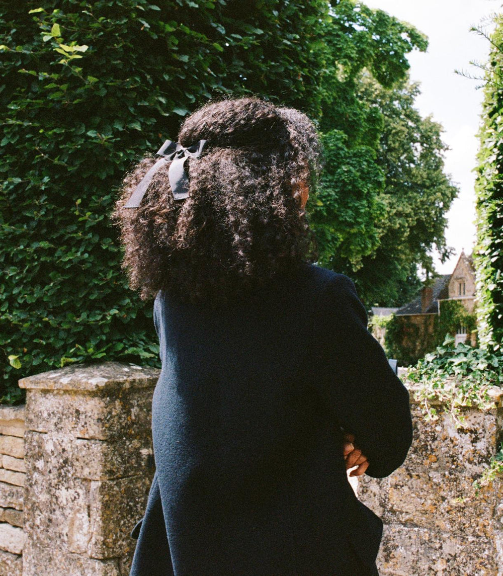 DÔEN Hair Accessories | Lala Bow Barrette Black Grosgrain - Women