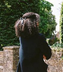 DÔEN Hair Accessories | Lala Bow Barrette Black Grosgrain - Women