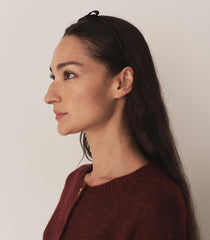 DÔEN Hair Accessories | Patty Headband Black Satin - Women