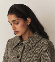 DÔEN Hair Accessories | Sestri Headband Black Satin - Women