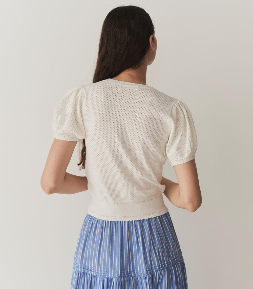 DÔEN Knitwear | Ambrose Cardigan Ivory - Women