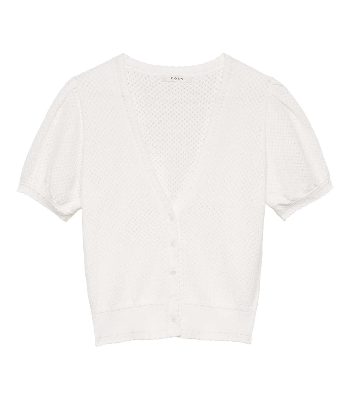DÔEN Knitwear | Ambrose Cardigan Ivory - Women