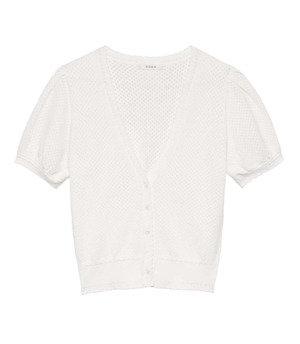 DÔEN Knitwear | Ambrose Cardigan Ivory - Women