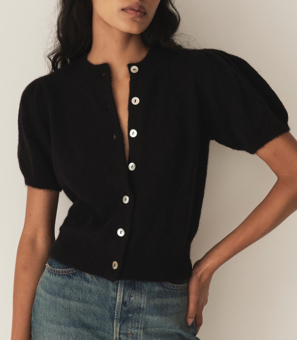 DÔEN Knitwear | Anisa Cardigan Black - Women