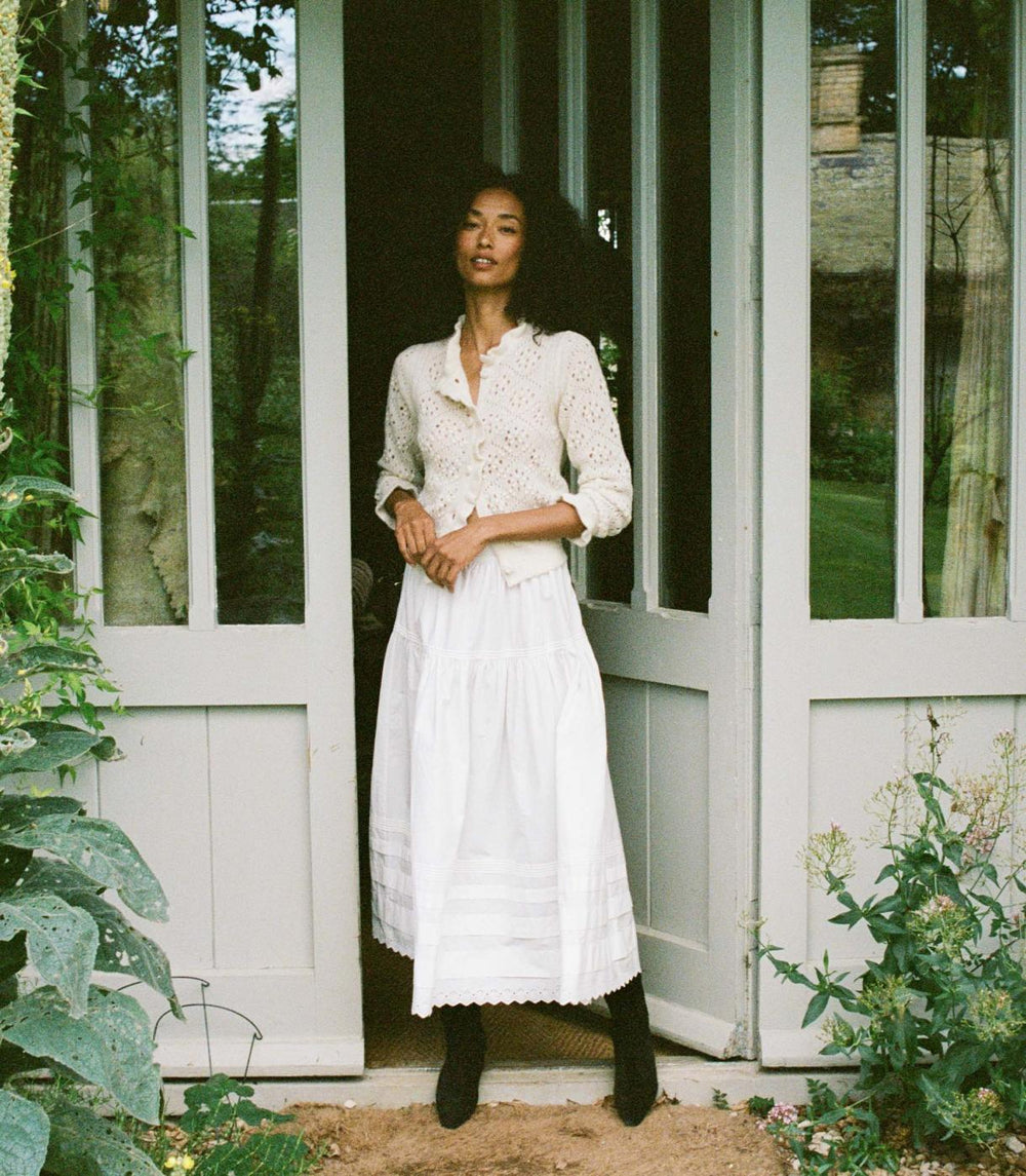 DÔEN Knitwear | Claudie Cardigan Ivory - Women