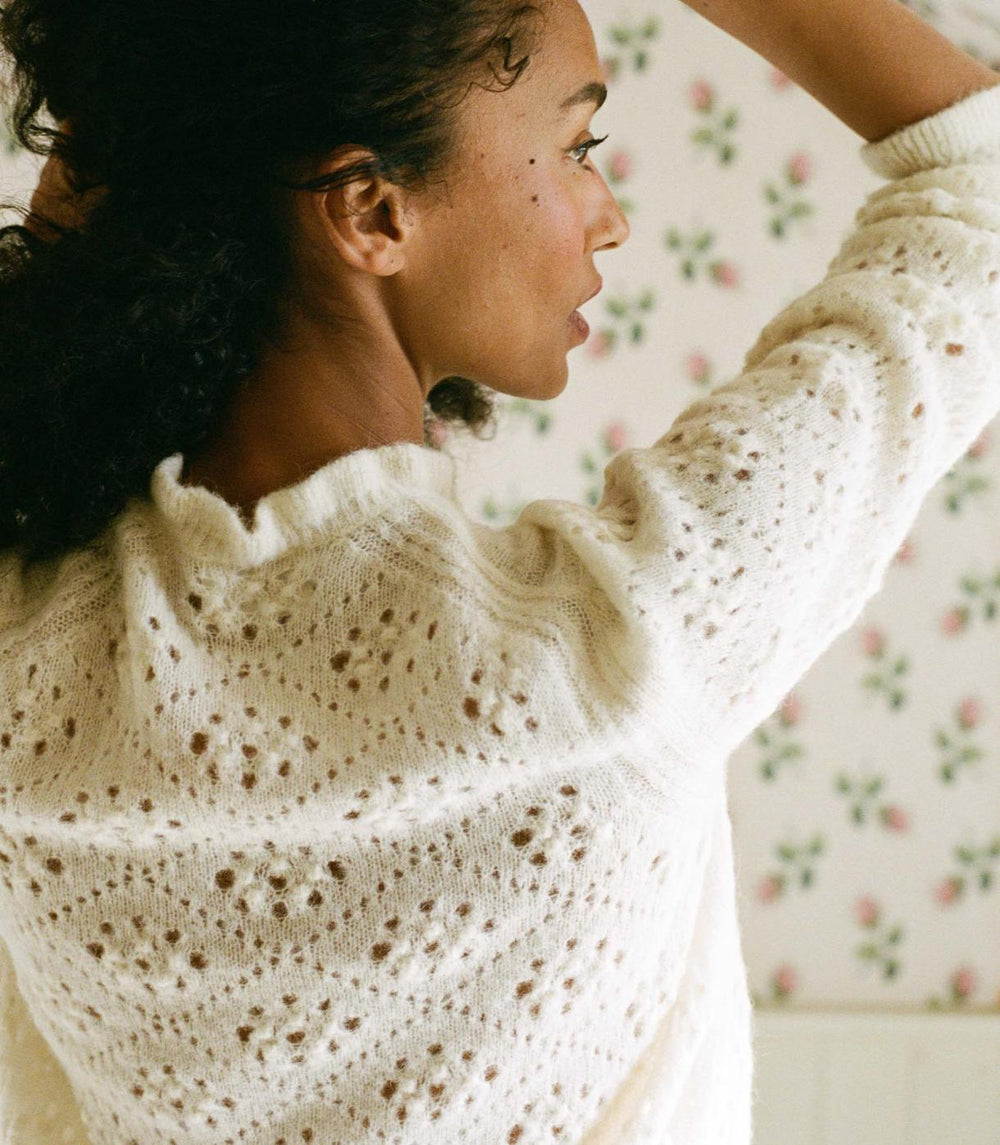 DÔEN Knitwear | Claudie Cardigan Ivory - Women