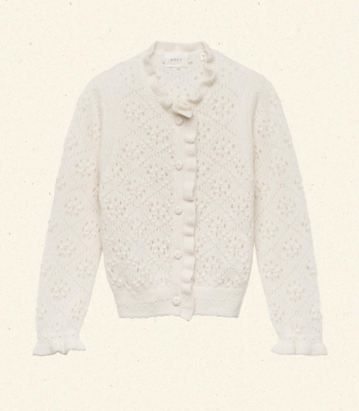 DÔEN Knitwear | Claudie Cardigan Ivory - Women