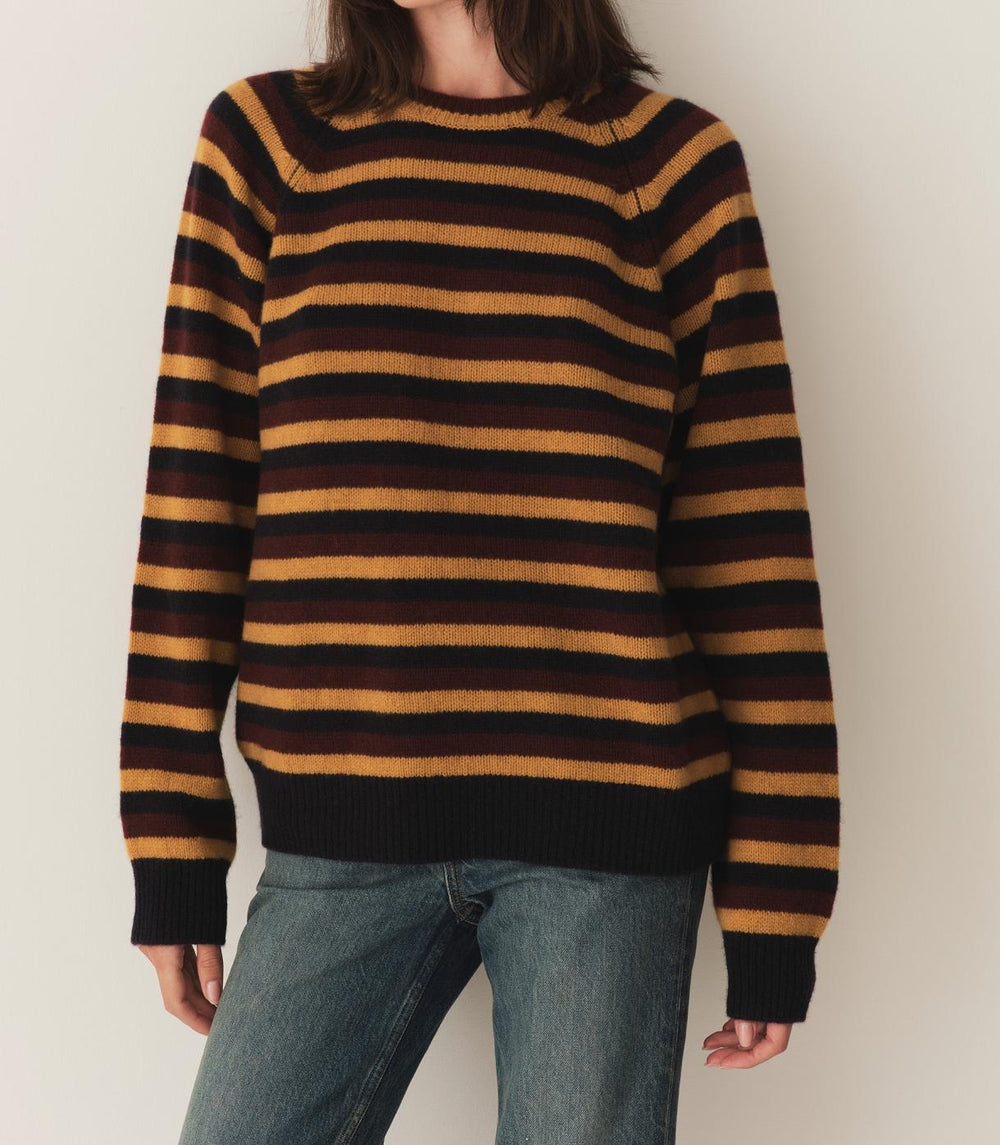 DÔEN Knitwear | Dana Cashmere Sweater Carrington Stripe - Women