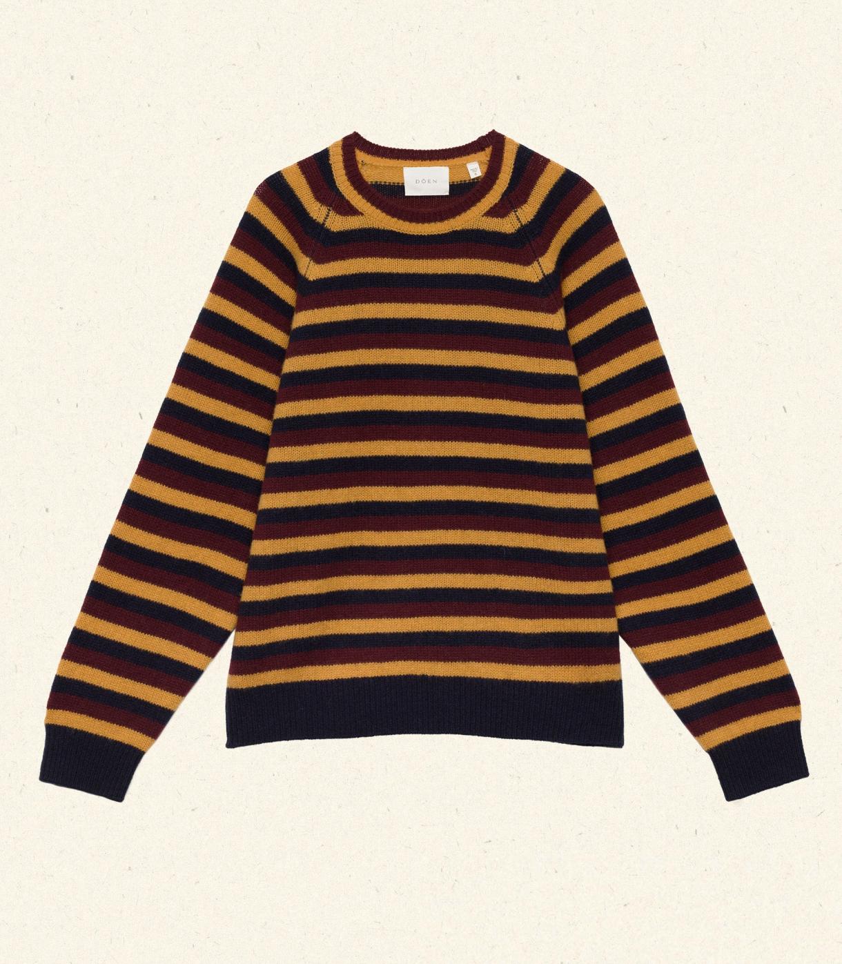 DÔEN Knitwear | Dana Cashmere Sweater Carrington Stripe - Women